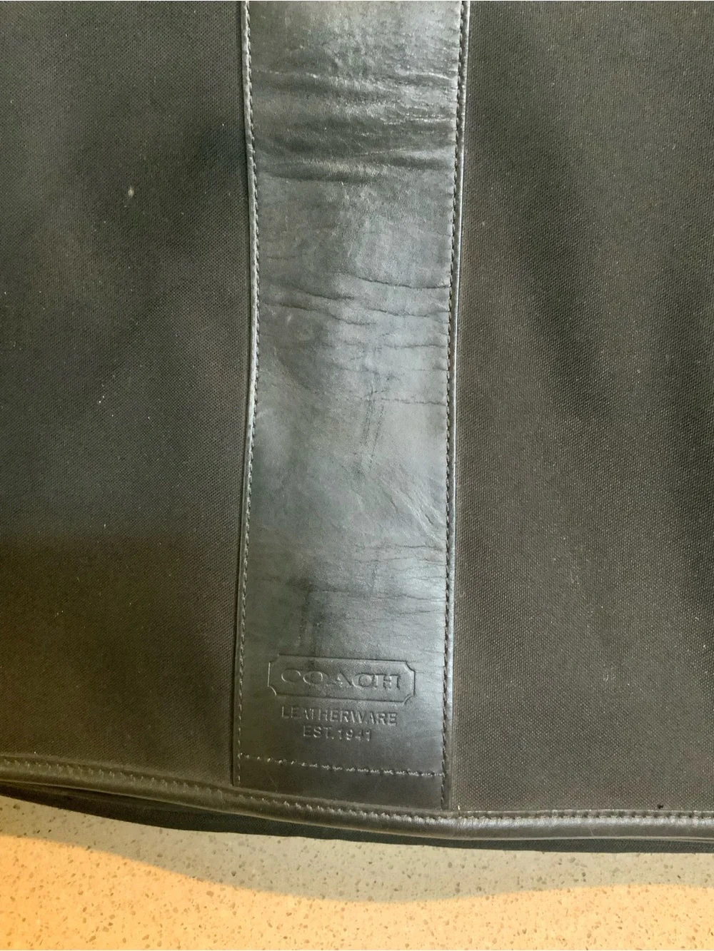 Coach Black Messenger Laptop Bag with Adjustable Strap